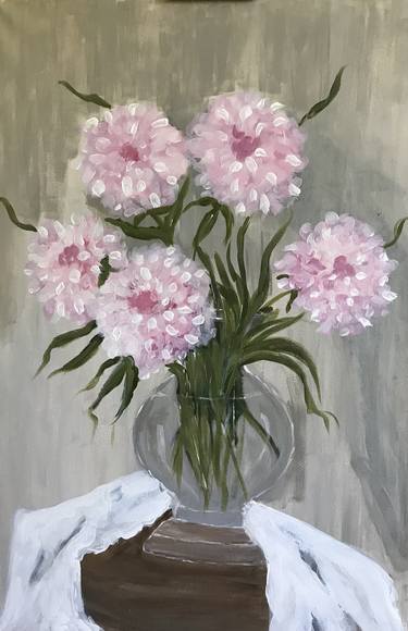 Original Abstract Expressionism Floral Paintings by NILANJI PERERA