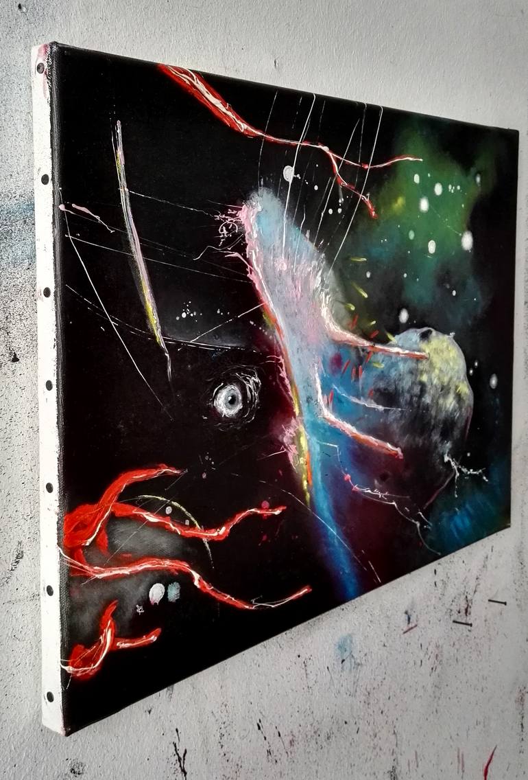 Original Conceptual Time Painting by Sven Reile