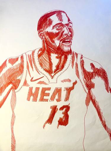 Original Realism Sports Mixed Media by Hermen Acheampong