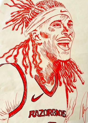 Original Realism Sports Drawing by Hermen Acheampong