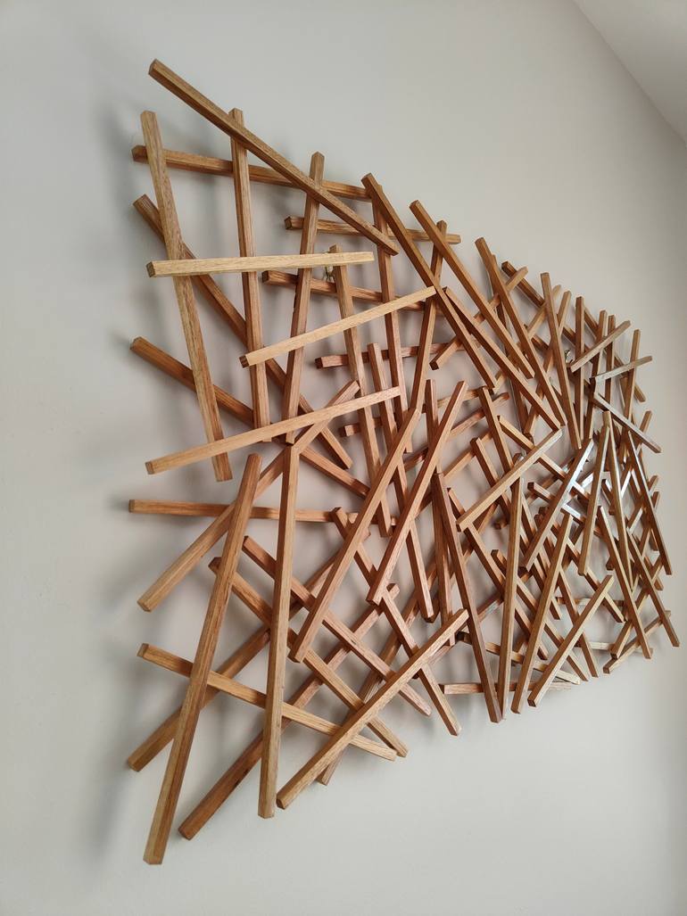 Original Modernism Patterns Sculpture by David Velasco