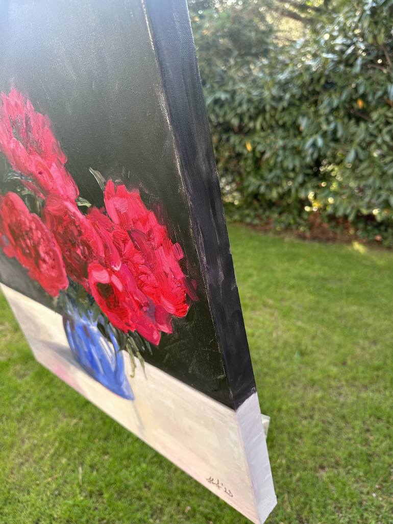 Original Abstract Expressionism Floral Painting by Nataliya Lemesheva