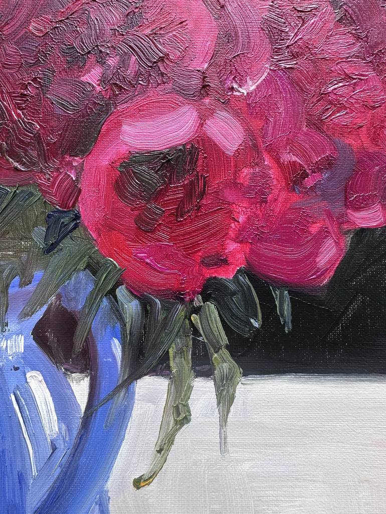 Original Abstract Expressionism Floral Painting by Nataliya Lemesheva