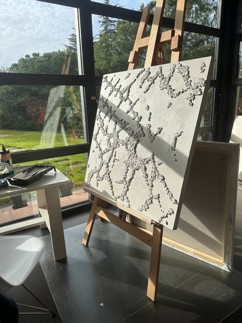 Original Abstract Expressionism Abstract Mixed Media by Nataliya Lemesheva