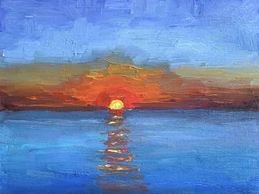 Print of Seascape Paintings by Nataliya Lemesheva