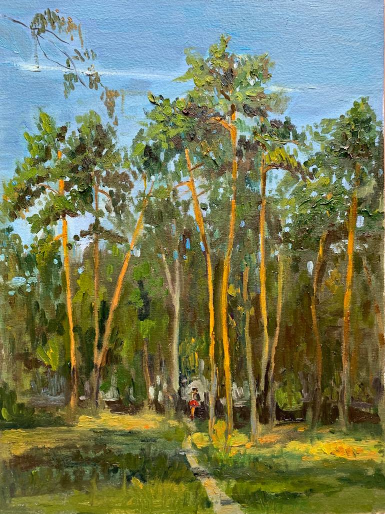 Original Figurative Landscape Painting by Nataliya Lemesheva