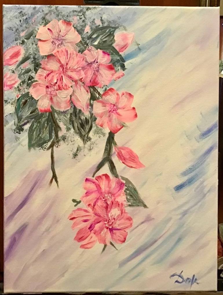 Original Realism Floral Painting by Elena Doronina