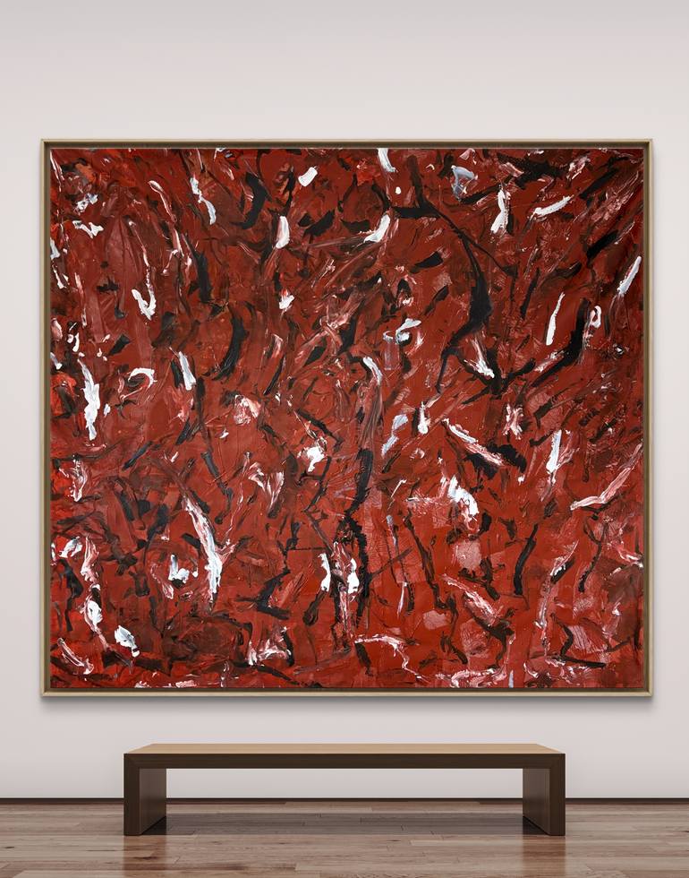 Original Abstract Expressionism Abstract Painting by Albion Vu