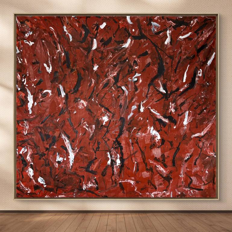 Original Abstract Expressionism Abstract Painting by Albion Vu