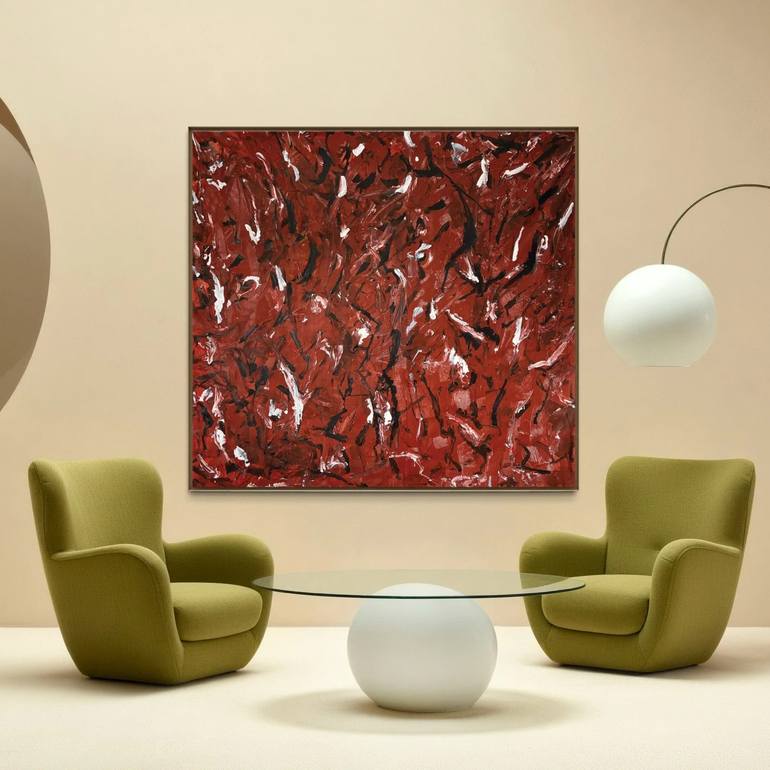 Original Abstract Expressionism Abstract Painting by Albion Vu