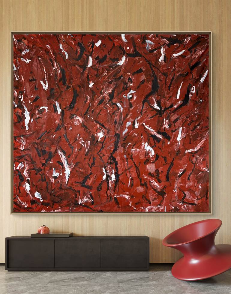 Original Abstract Expressionism Abstract Painting by Albion Vu