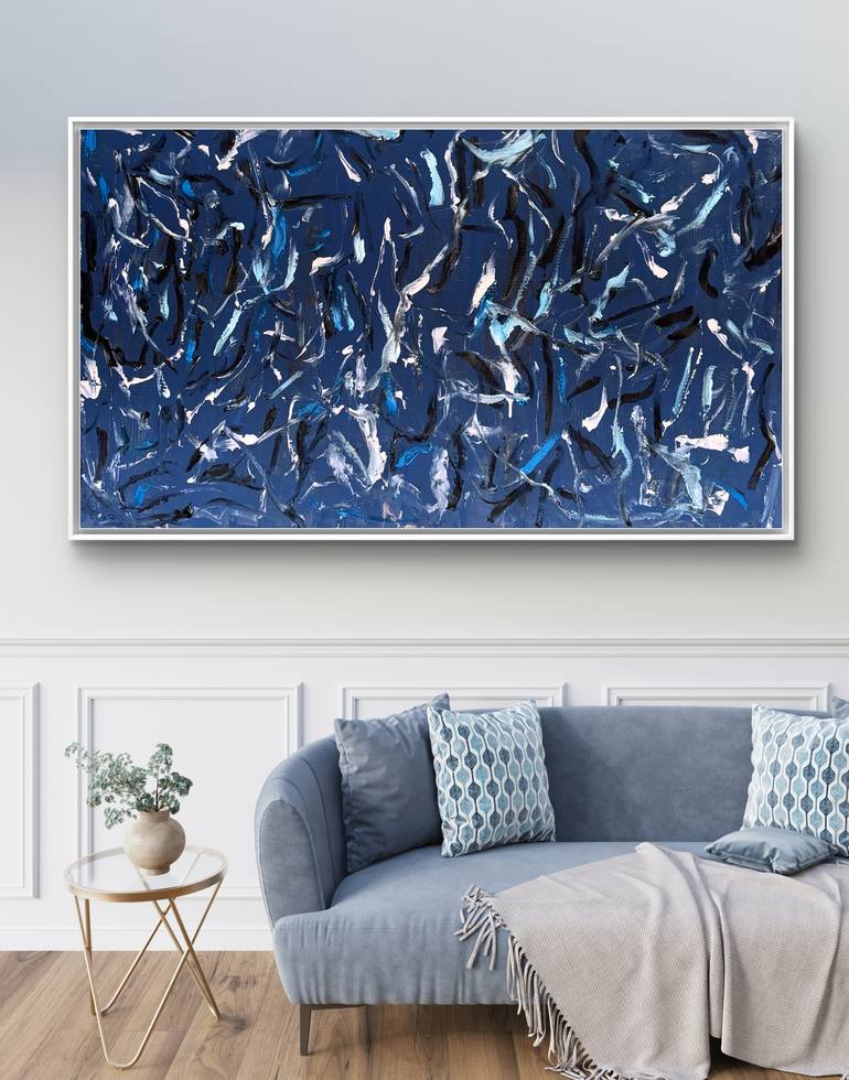 Original Algorithmic Abstract Painting by Albion Vu