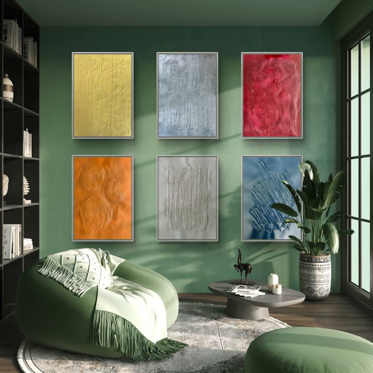 Original Abstract Expressionism Abstract Painting by Albion Vu