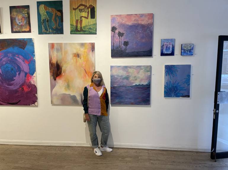 Original Abstract Landscape Painting by M West