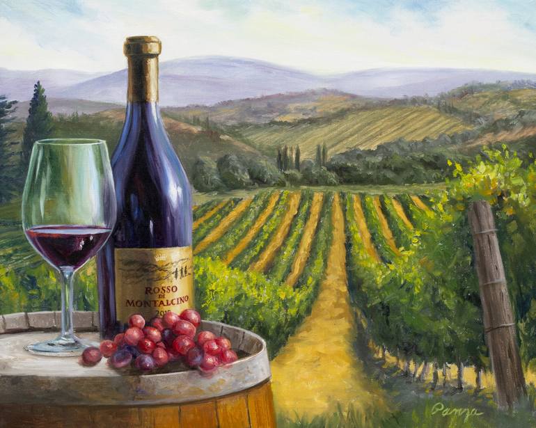 The Vineyard Painting by Christopher Panza Saatchi Art