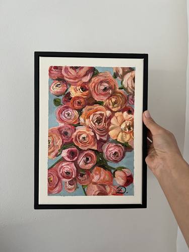 Original Floral Paintings by Dayana Zhakenova