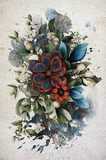 Print of Figurative Floral Digital by Camila Simona