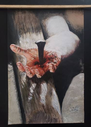 Original Figurative Religious Painting by Gustavo Márquez Sandoval