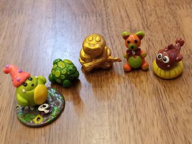 Polymer clay animals thumb