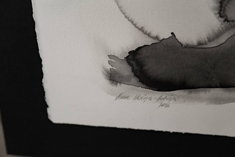 Original Abstract Landscape Drawing by Inese Verina-Lubina