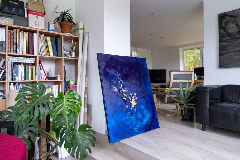 Original Abstract Expressionism Abstract Painting by Inese Verina-Lubina
