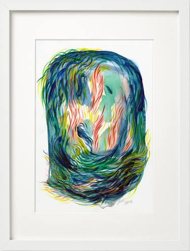 Original Abstract Nature Drawings by Inese Verina-Lubina