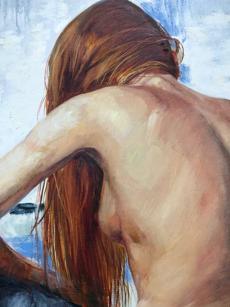 Original Figurative Erotic Painting by Iryna Kalyuzhna