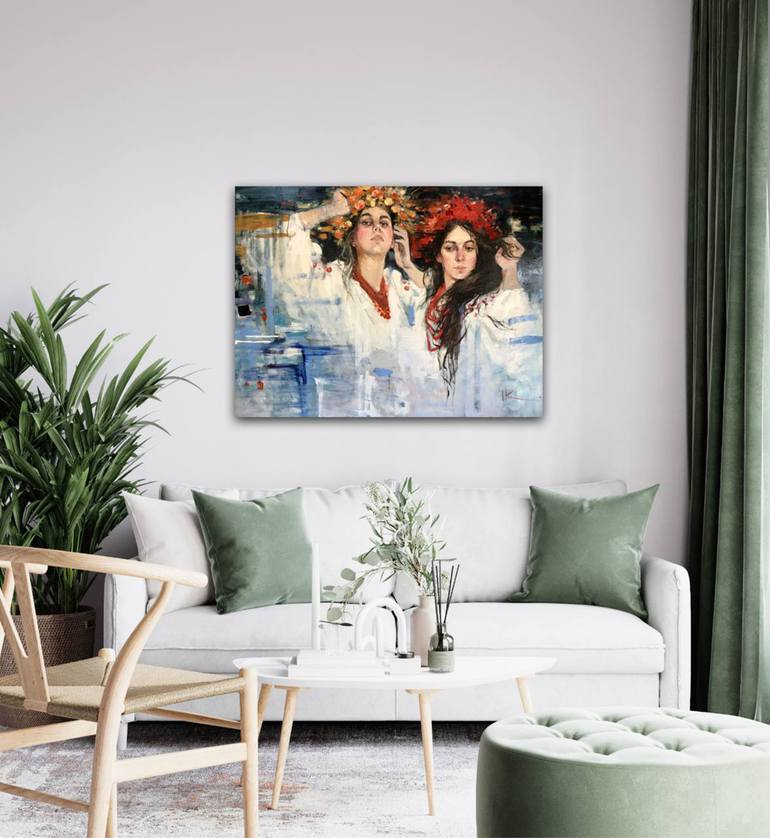 Original Figurative Women Painting by Iryna Kalyuzhna