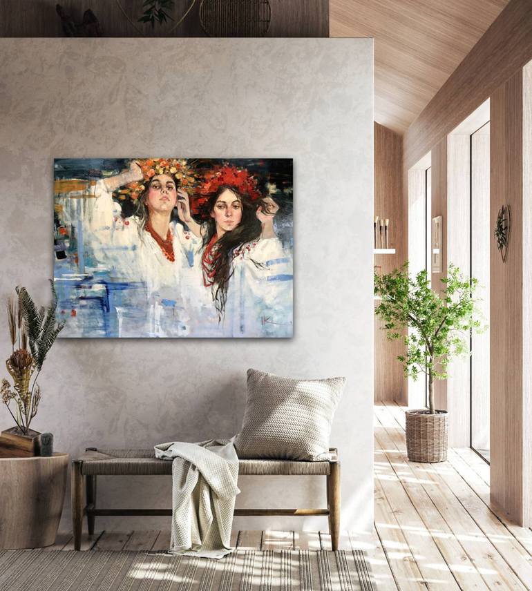 Original Figurative Women Painting by Iryna Kalyuzhna