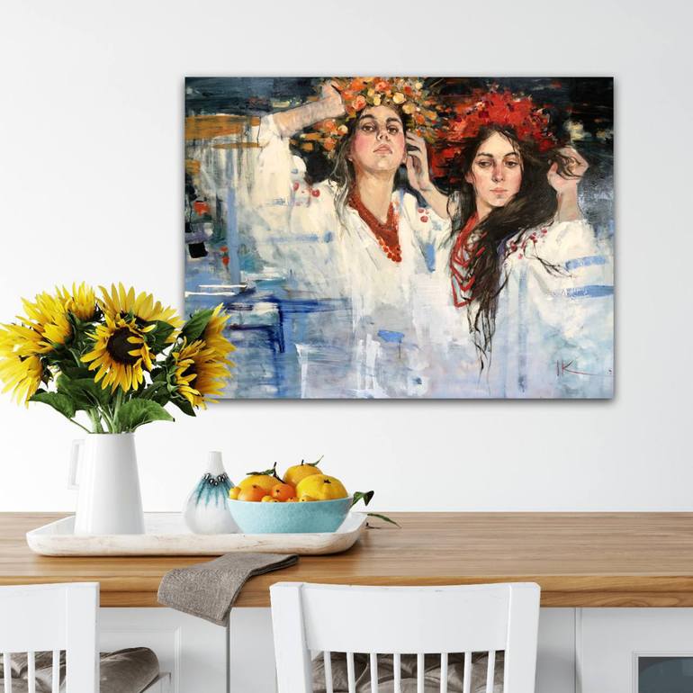 Original Figurative Women Painting by Iryna Kalyuzhna