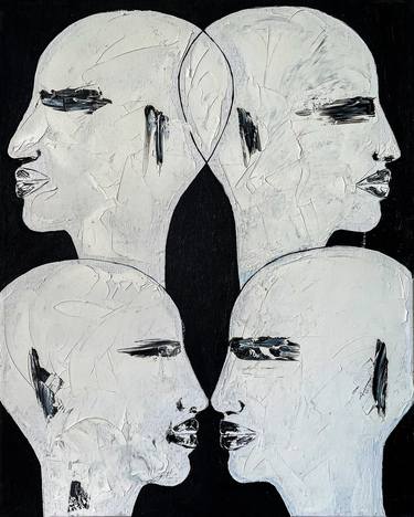 Original Abstract People Drawings by Viktoriia Leonova