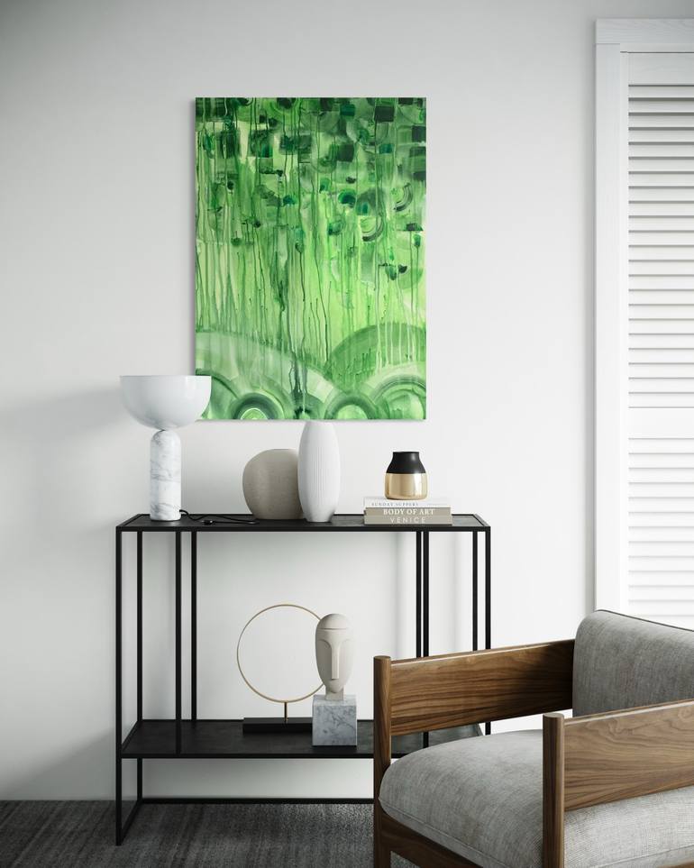 Original Abstract Expressionism Abstract Painting by Greta Alf
