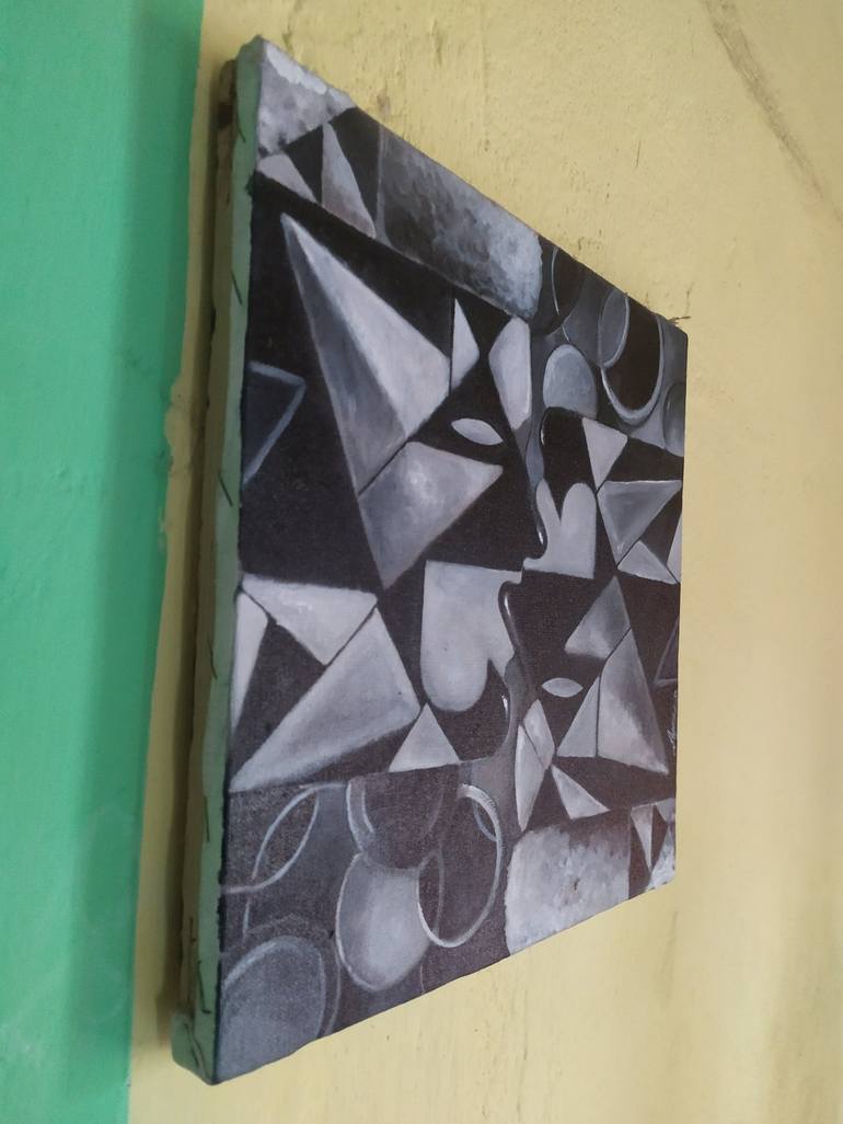 Original Abstract Geometric Painting by Ayan Karmakar