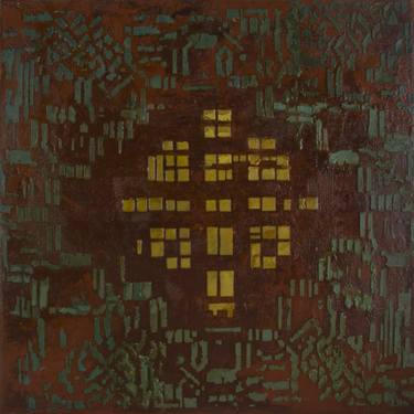 Print of Algorithmic Geometric Paintings by Katarzyna Sienkiewicz