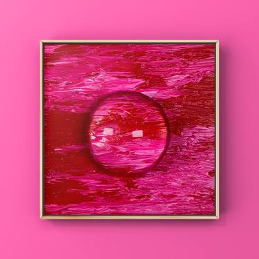 Original pink Abstract Mixed Media by Yoonah Baek