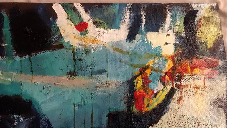 Original Abstract Expressionism Car Painting by Chiara Abbaticchio
