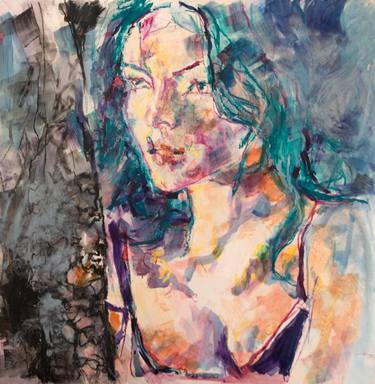 Original Expressionism Portrait Paintings by Chiara Abbaticchio