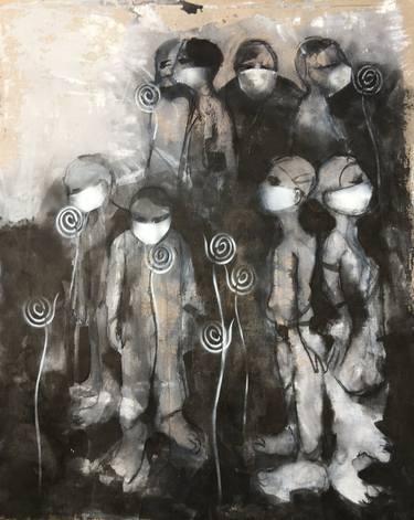 Original Contemporary People Painting by H MA