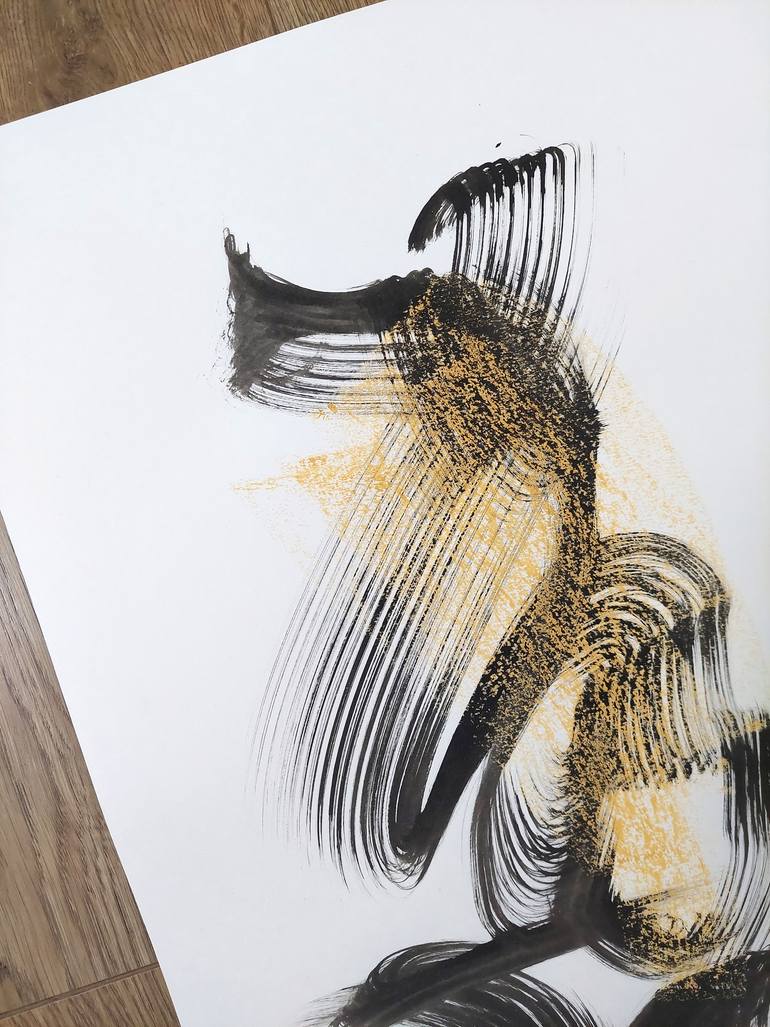 Original Abstract Expressionism Abstract Drawing by Sve Gri