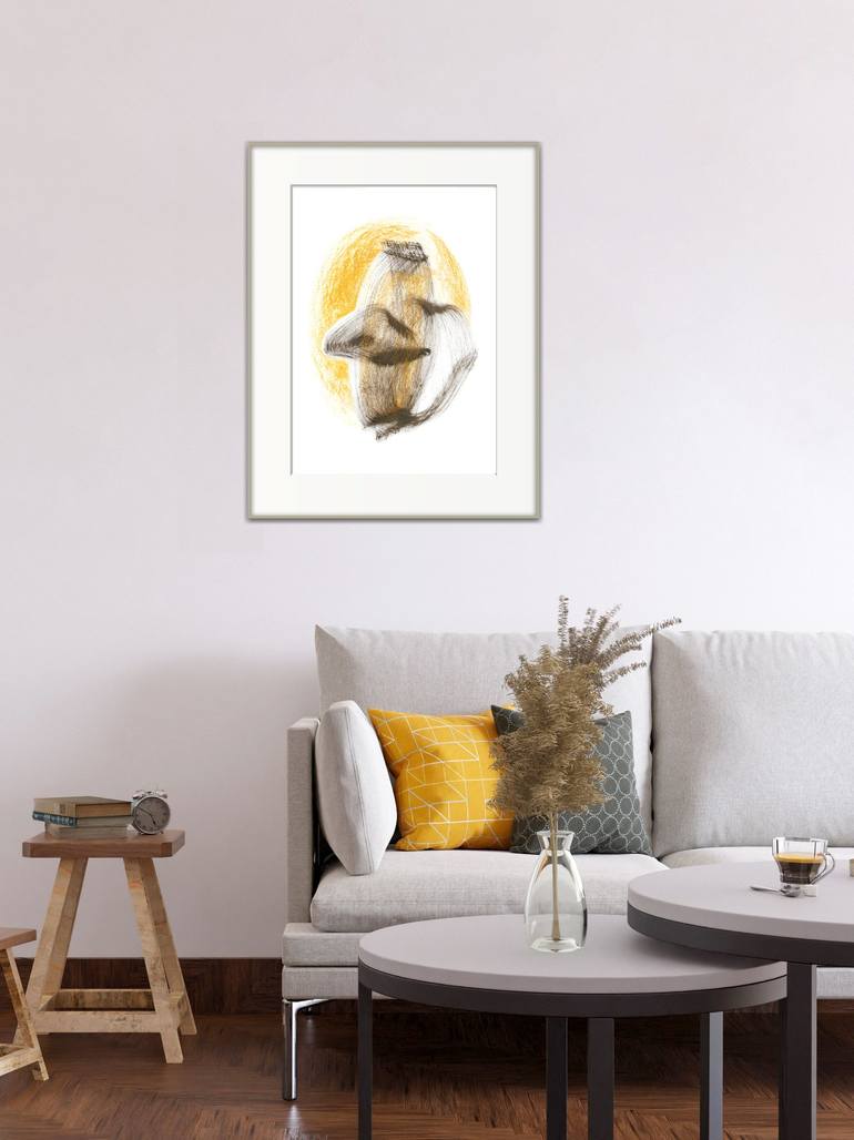 Original Abstract Expressionism Abstract Drawing by Sve Gri