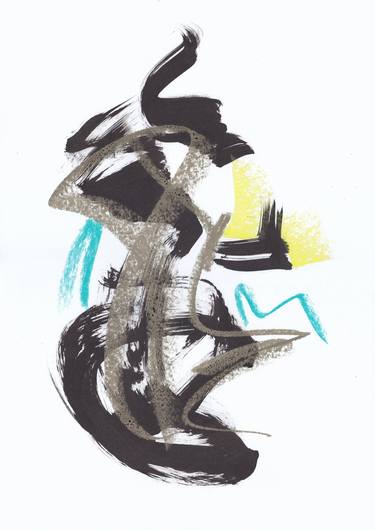 Sounds In The Air.2. Expressive abstract drawing. thumb