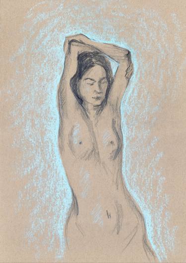 Print of Figurative Nude Drawings by Svetlana Grigoryeva