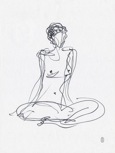 Print of Figurative Nude Drawings by Svetlana Grigoryeva