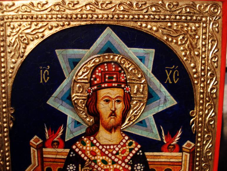 Original Figurative Religion Painting by Ventsislav Shtarkov