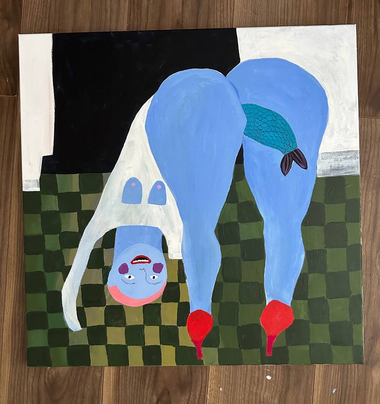 Original Contemporary People Painting by Nikki Gerak