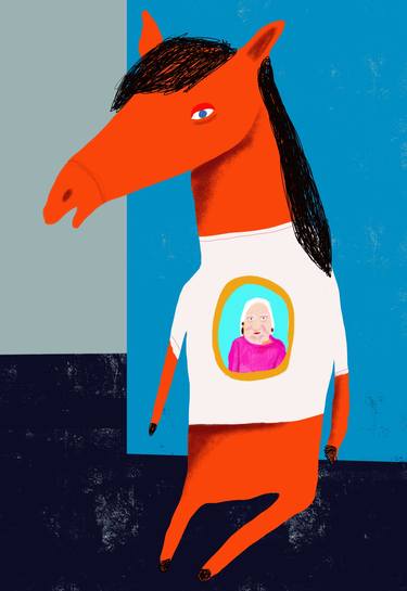 Print of Horse Digital by Nikki Gerak