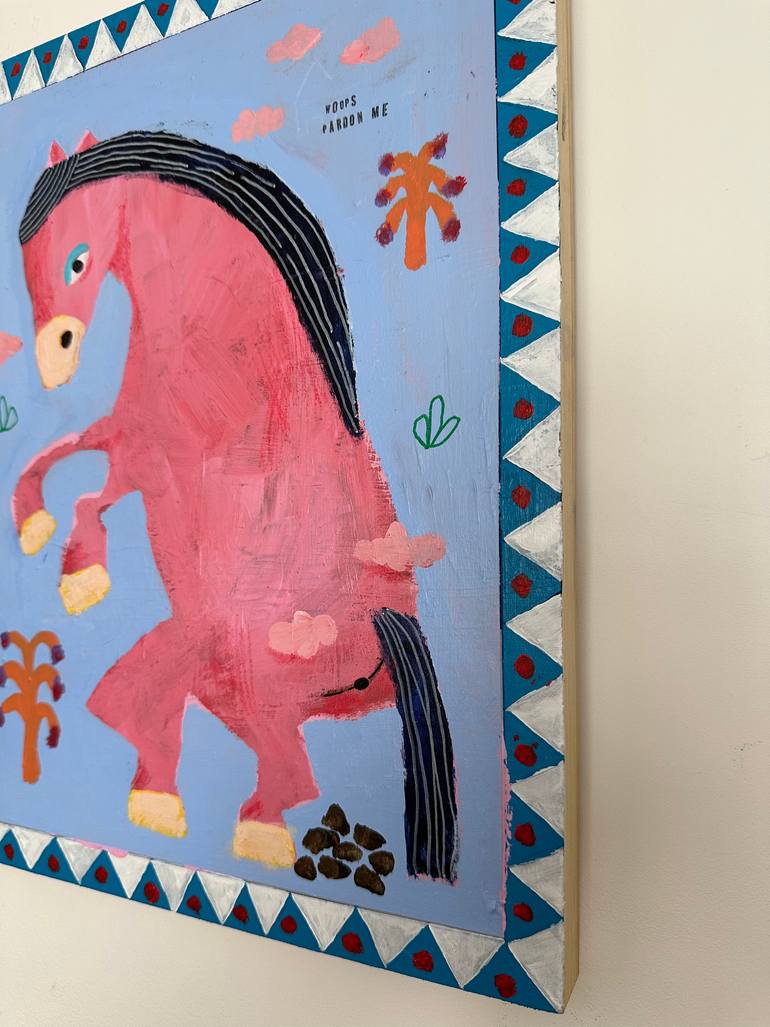 Original Modernism Horse Painting by Nikki Gerak