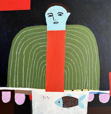 Original Modernism People Paintings by Nikki Gerak