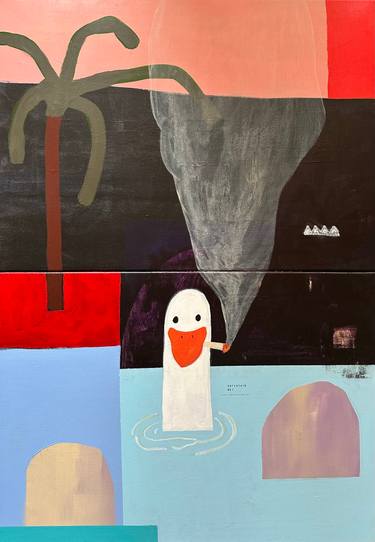Original Modernism Animal Painting by Nikki Gerak