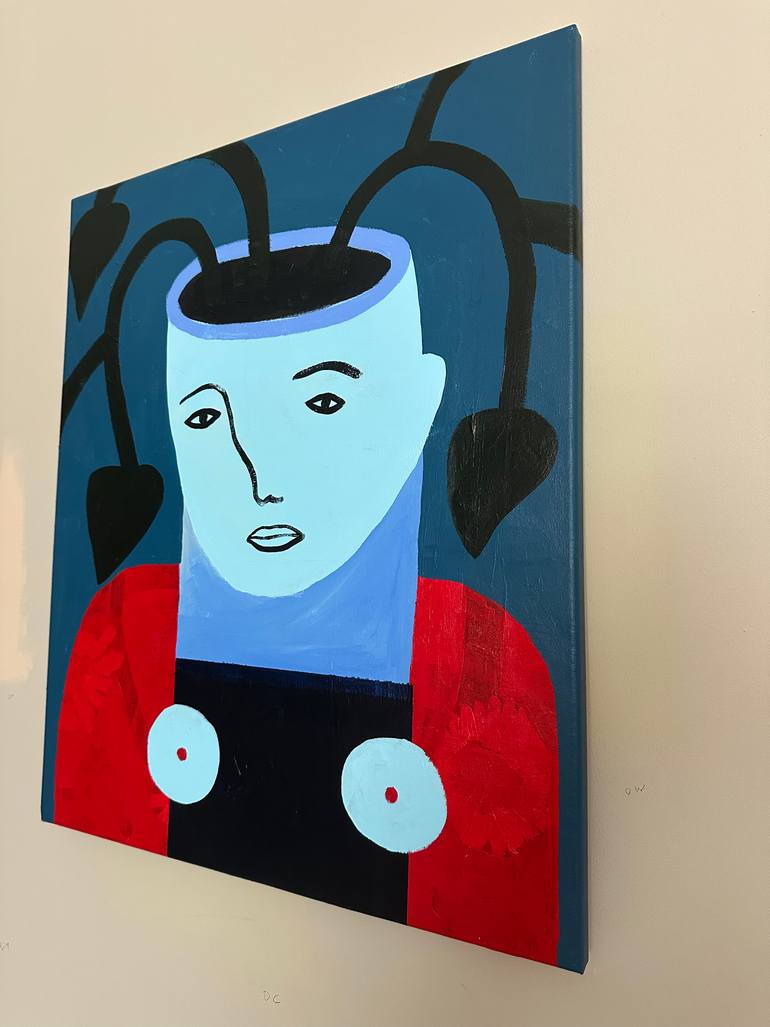 Original Abstract People Painting by Nikki Gerak
